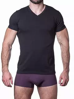 Обтягивающая футболка с добавлением лайкры Sergio Dallini DT7612сдтФм Черный распродажа